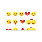 Valentine Emojis Sticker (Rectangular)