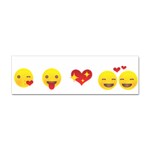 Valentine Emojis Sticker (Bumper)