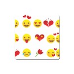 Valentine Emojis Magnet (Square)