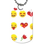 Valentine Emojis Dog Tag (One Side)