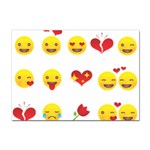 Valentine Emojis Sticker A4 (10 pack)