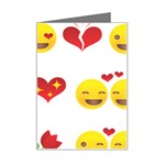 Valentine Emojis Mini Greeting Card