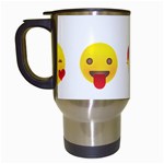 Valentine Emojis Travel Mug (White)