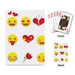 Valentine Emojis Playing Cards Single Design