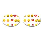 Valentine Emojis Cufflinks (Oval)