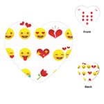 Valentine Emojis Playing Cards (Heart)