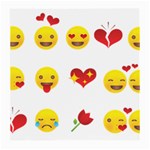 Valentine Emojis Medium Glasses Cloth