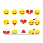 Valentine Emojis Plate Mat