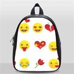 Valentine Emojis School Bag (Small)