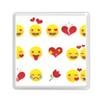 Valentine Emojis Memory Card Reader (Square)