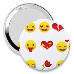 Valentine Emojis 3  Handbag Mirror