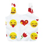 Valentine Emojis Full Print Recycle Bag (L)