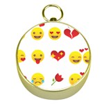 Valentine Emojis Gold Compass