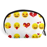 Valentine Emojis Accessory Pouch (Large)