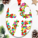 Floral Love Ornament (Oval)