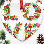 Floral Love Ornament (Heart)