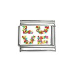 Floral Love Italian Charm (9mm)