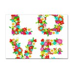 Floral Love Sticker A4 (100 pack)