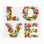 Floral Love Small Glasses Cloth