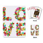 Floral Love Playing Cards Single Design