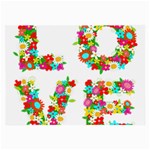 Floral Love Large Glasses Cloth (2 Sides)