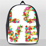 Floral Love School Bag (Large)