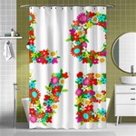 Floral Love Shower Curtain 48  x 72  (Small)