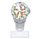 Floral Love Plastic Nurses Watch