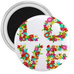 Floral Love 3  Magnet