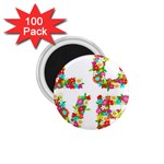 Floral Love 1.75  Magnet (100 pack) 