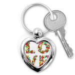 Floral Love Key Chain (Heart)