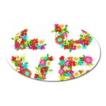 Floral Love Magnet (Oval)