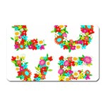 Floral Love Magnet (Rectangular)