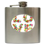 Floral Love Hip Flask (6 oz)