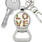 Floral Love Bottle Opener Key Chain