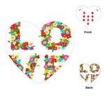 Floral Love Playing Cards (Heart)