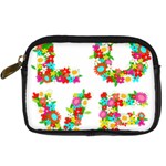 Floral Love Digital Camera Leather Case