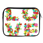 Floral Love Apple iPad Zipper Case