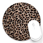 cheetah leopard print Round Mousepad