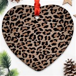 cheetah leopard print Ornament (Heart)