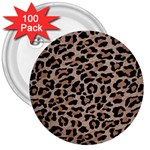 cheetah leopard print 3  Button (100 pack)