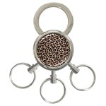 cheetah leopard print 3-Ring Key Chain