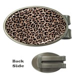 cheetah leopard print Money Clip (Oval)