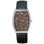 cheetah leopard print Barrel Style Metal Watch