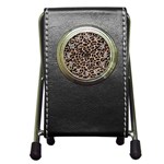 cheetah leopard print Pen Holder Desk Clock