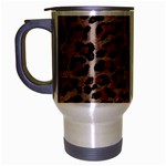 cheetah leopard print Travel Mug (Silver Gray)