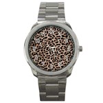 cheetah leopard print Sport Metal Watch