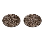 cheetah leopard print Cufflinks (Oval)