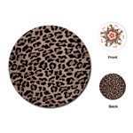 cheetah leopard print Playing Cards (Round)