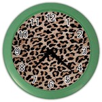 cheetah leopard print Color Wall Clock